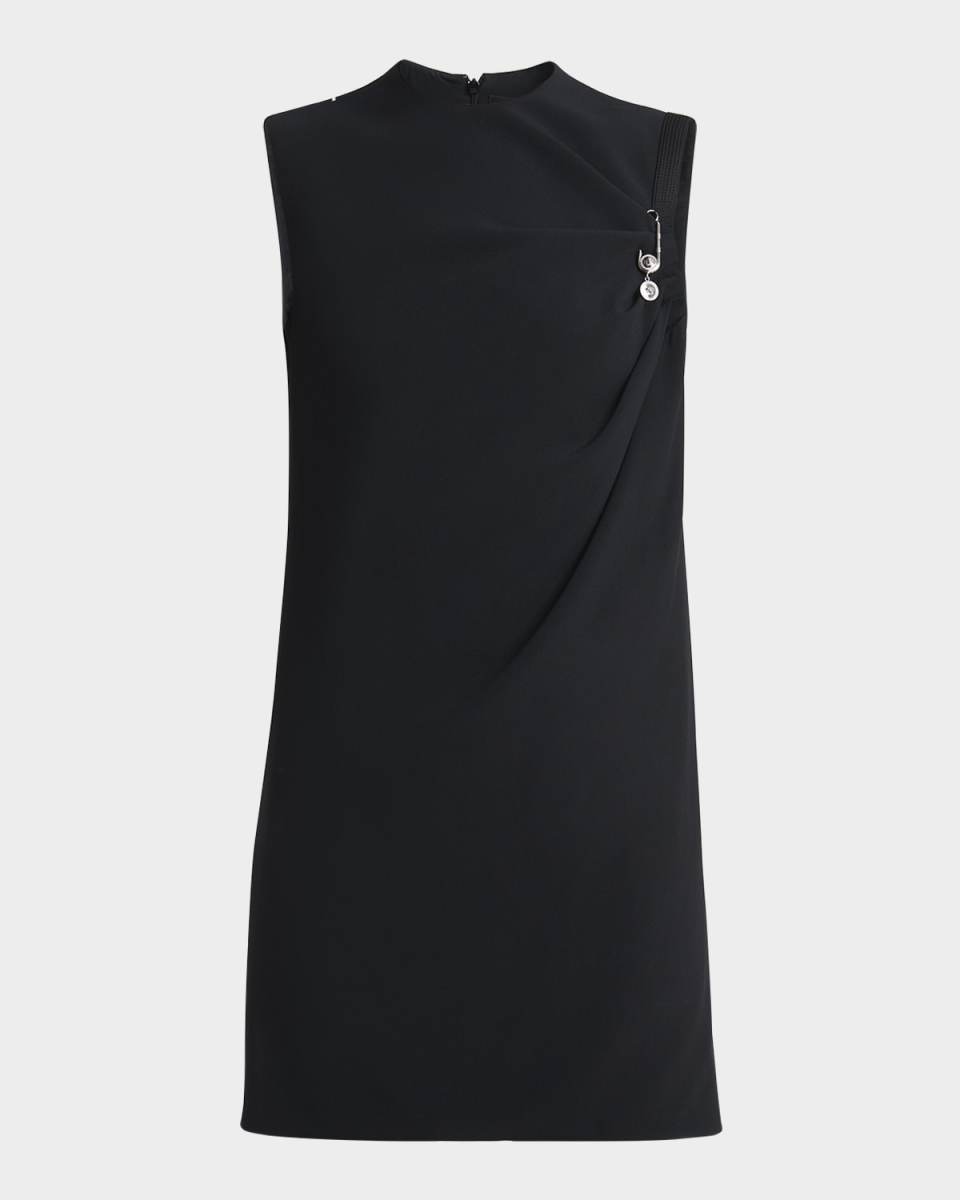 Safety-Pin Responsible Matte Enver Satin Mini Dress